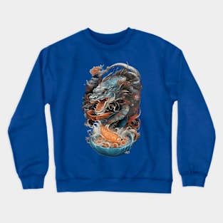 Koi Dragon Ramen Noodles Crewneck Sweatshirt